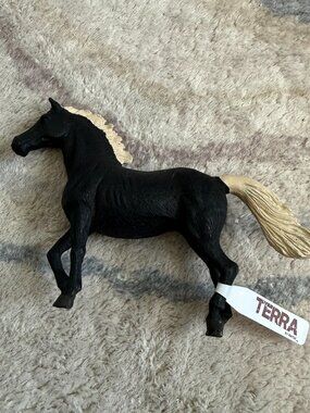 Terra By Battat NWT Midnight Black Model Horse Figure